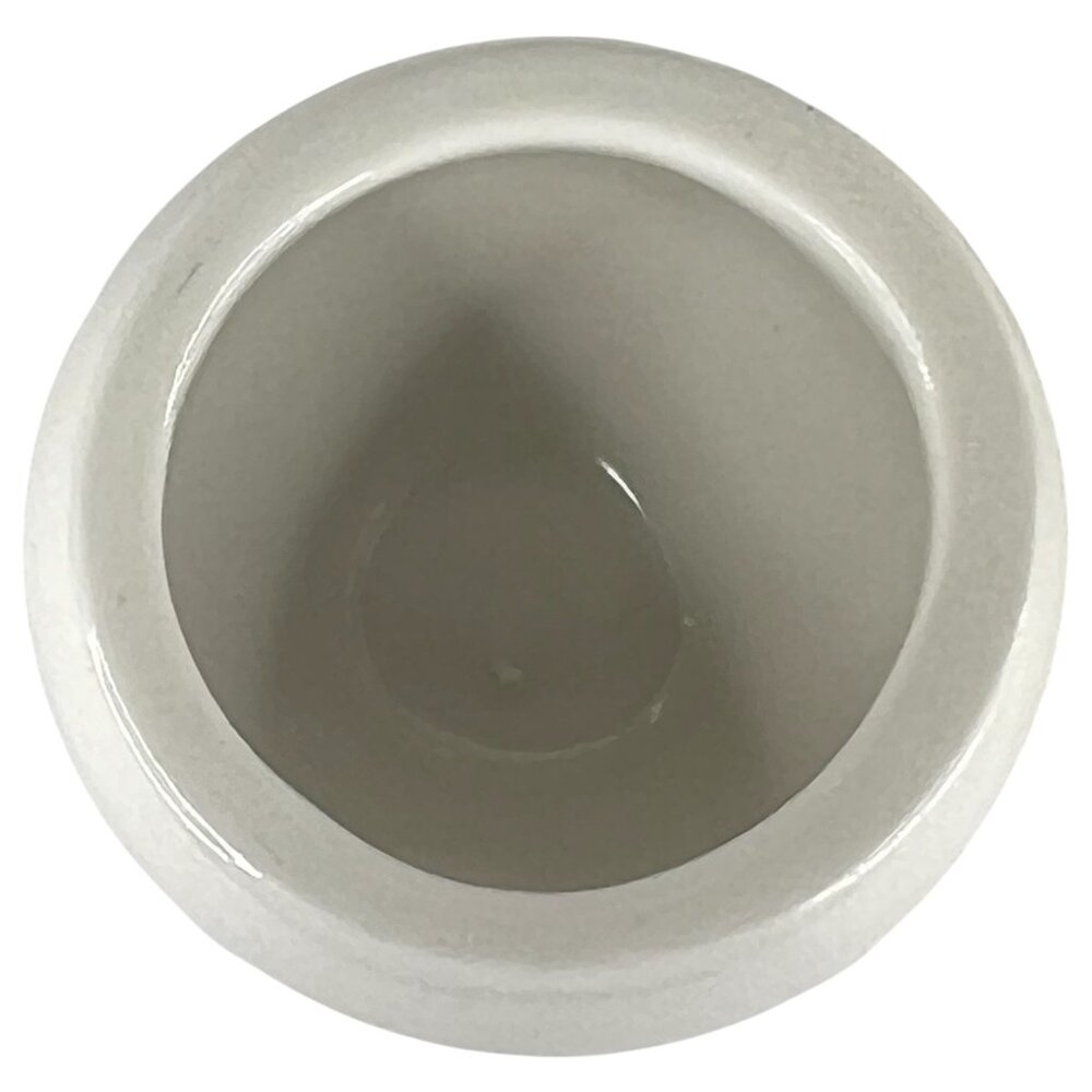 2 Vintage Hall China Open Salt Cellars White Ceramic Made In USA 1153 Dip Set - Picture 4 of 8